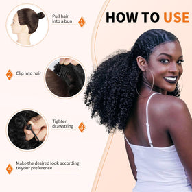 Mahkotaku voluminous kinky curls with thick ends for bold style.