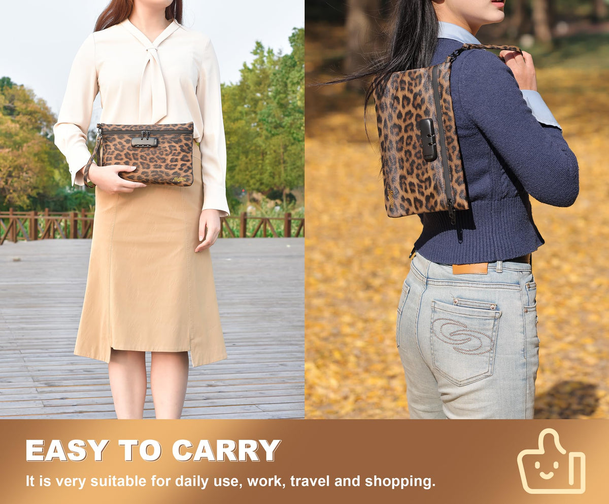 MAICHENG compact travel pouch fits essentials without bulk