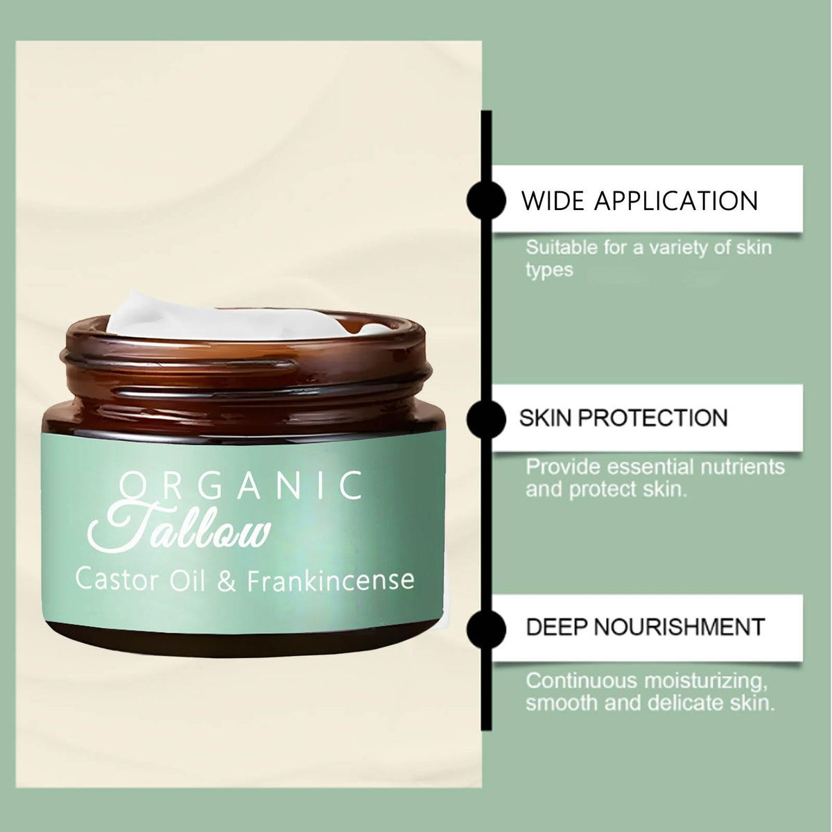 Maidlure tallow and Manuka honey cream – creamy texture shown for easy spread.