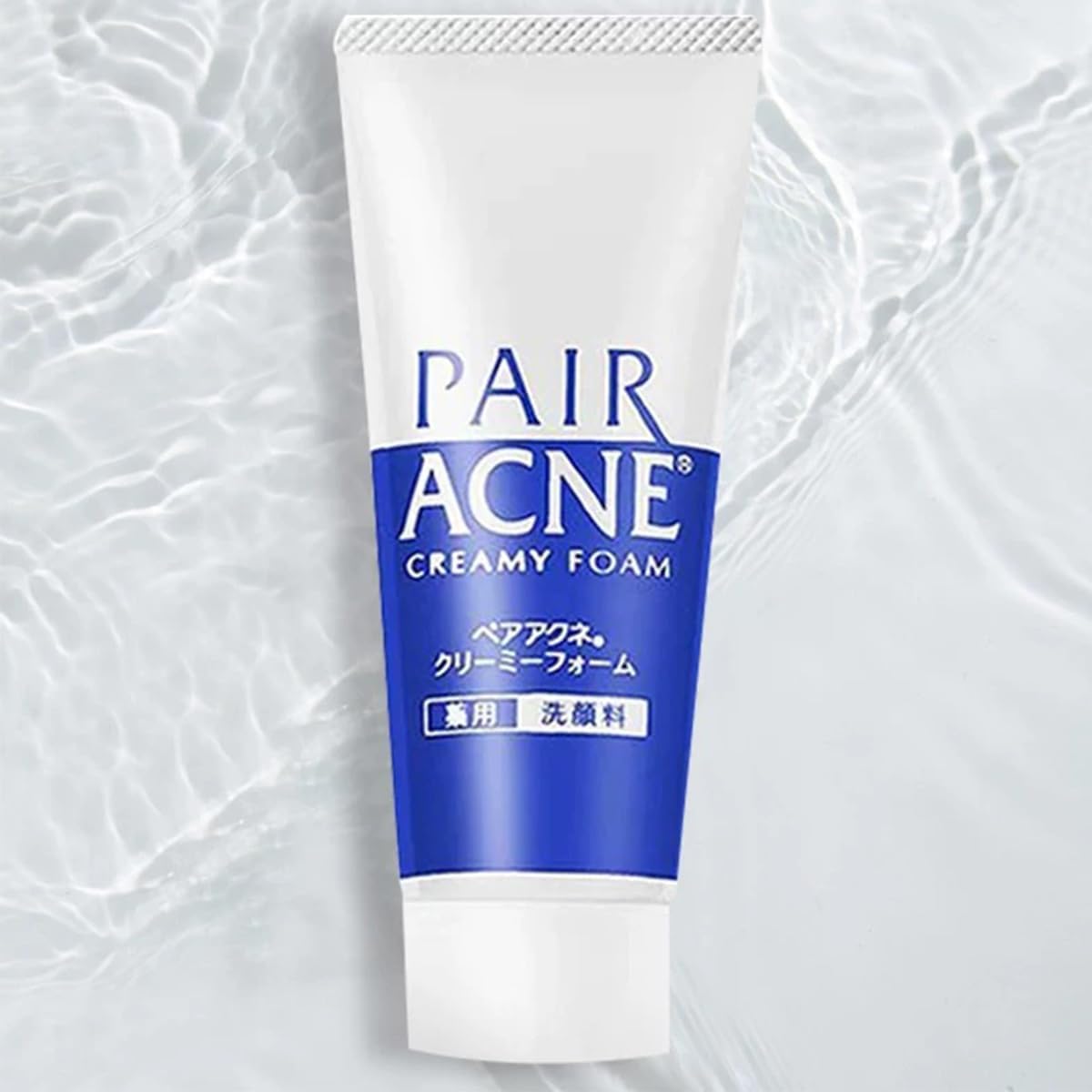 MAIDO JAPAN Lion Pair Ance Creamy Foam Cleanser daily-use ritual image in bathroom scene.