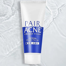 MAIDO JAPAN Lion Pair Ance Creamy Foam Cleanser daily-use ritual image in bathroom scene.
