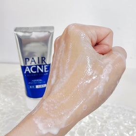 MAIDO JAPAN Lion Pair Ance Creamy Foam Cleanser foam-lather close-up showing deep pore cleansing.