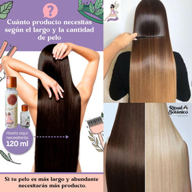 Hands applying keratin treatment on hair for smooth results