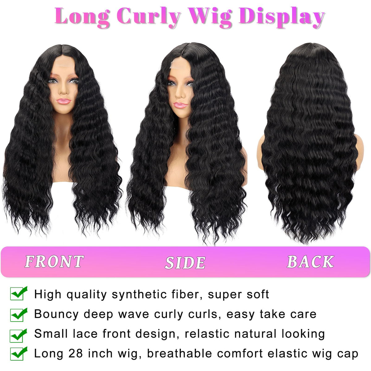 Mairead long curly wig suited for cosplay and events