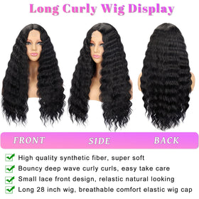 Mairead long curly wig suited for cosplay and events