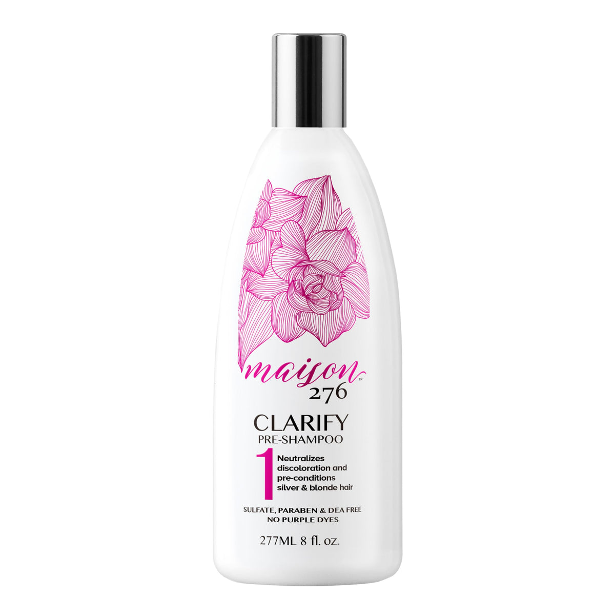 Maison 276 CLARIFY pre-shampoo bottle for grey hair reset