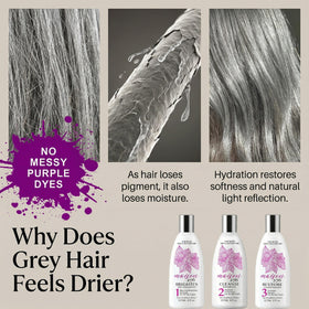 Maison 276 HYDRATE shampoo lather; rich conditioning foam without purple dyes.