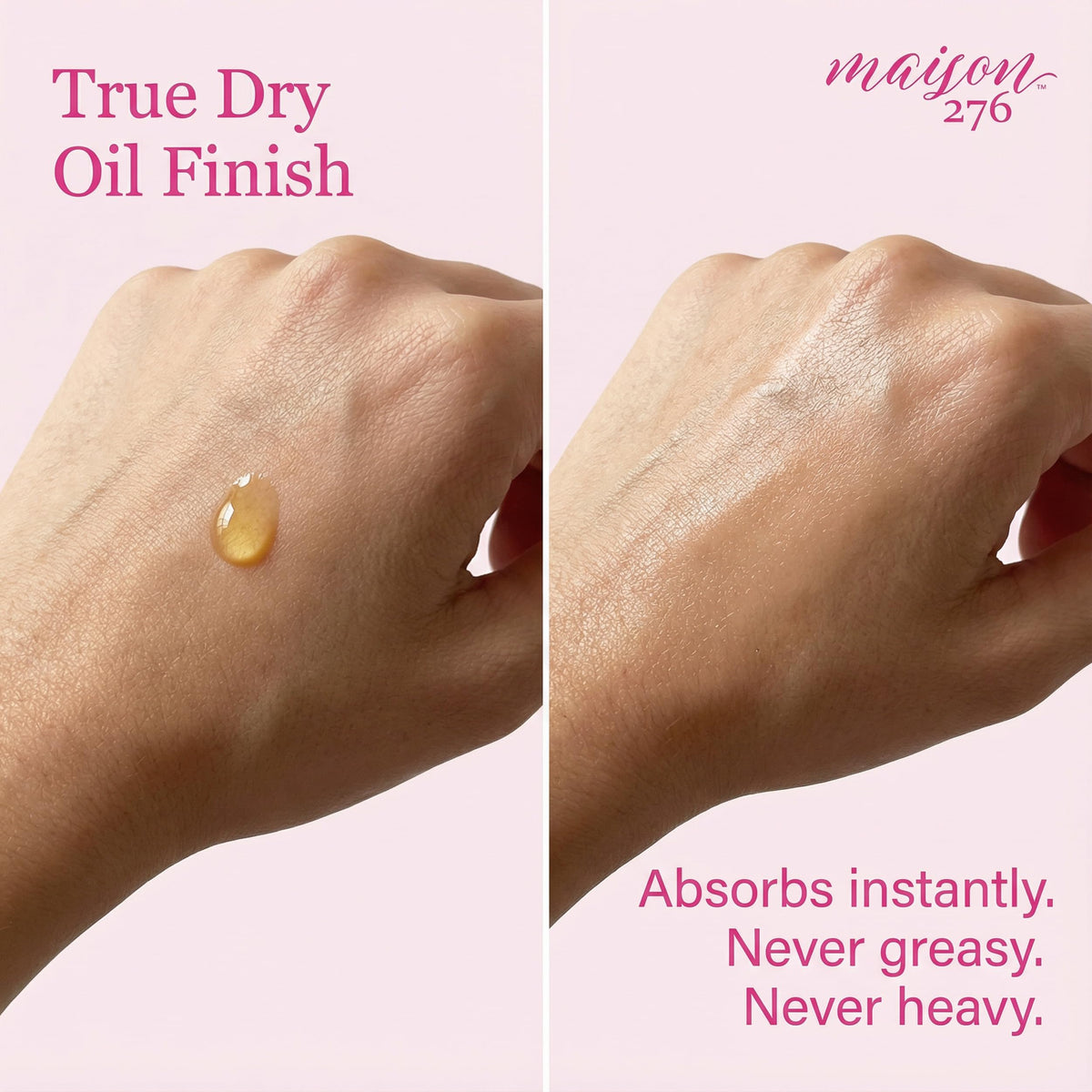 Warm No. 8 Botaniques between palms for facial or body use.