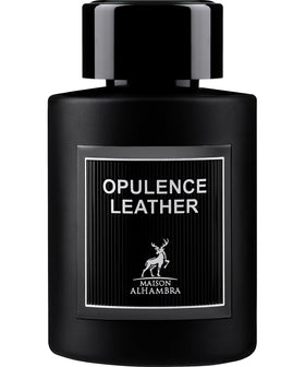 Maison Alhambra amber leather bottle for premium scent experience