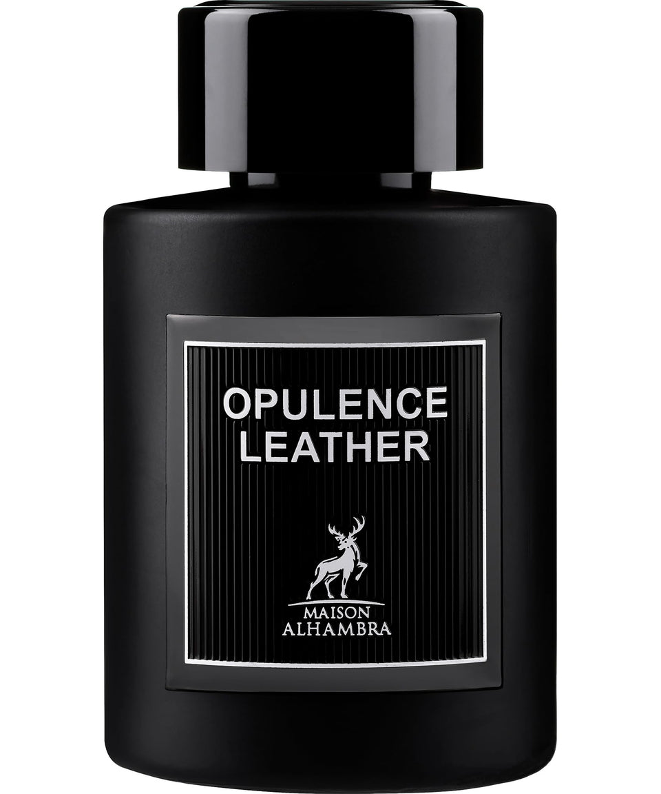 Maison Alhambra amber leather bottle for premium scent experience