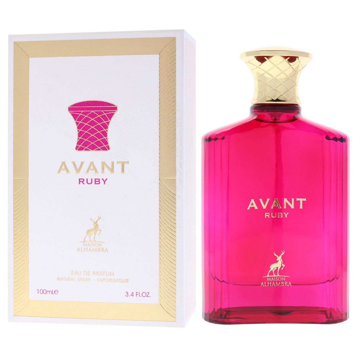 Maison Alhambra Avant Ruby packaging box, premium presentation for special occasions.