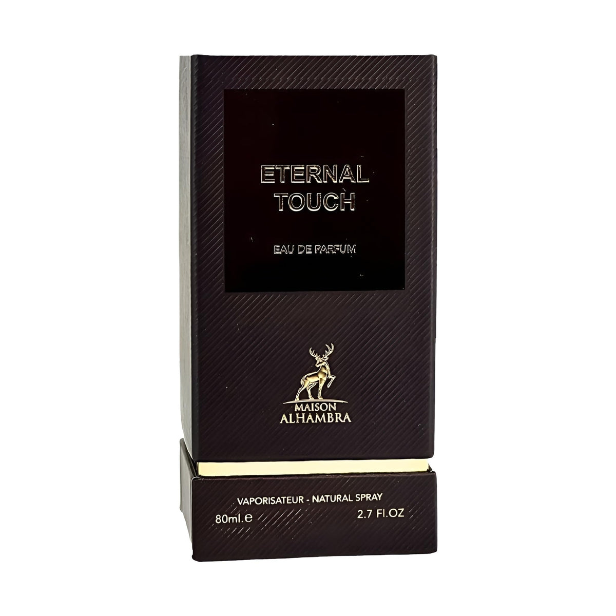 Maison Alhambra Eternal Touch vanilla and cocoa heart, creamy gourmand warmth.