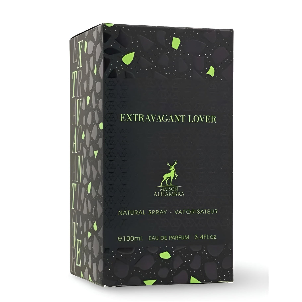 Box packaging image emphasizing the luxury gifting presentation for Maison Alhambra Extravagant Lover.