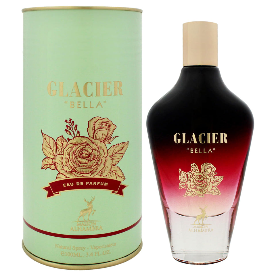Maison Alhambra Glacier Bella bottle front view highlighting elegant design and versatile daily wear