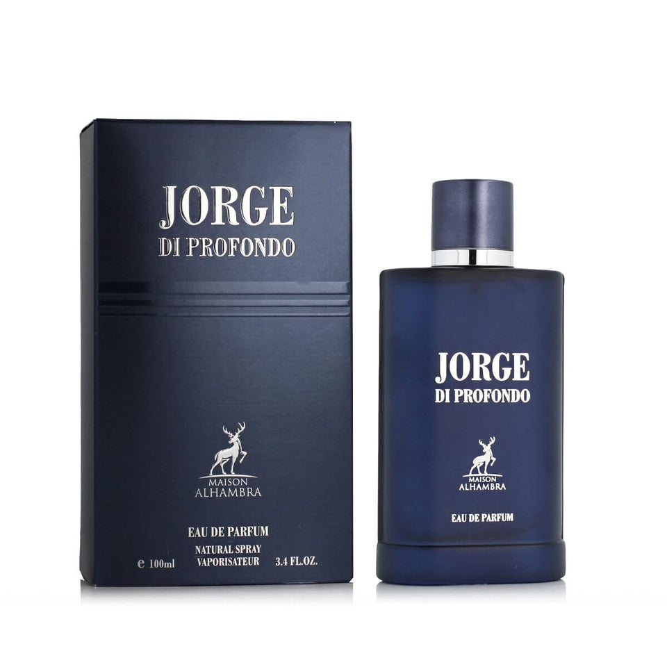 Maison Alhambra Jorge Di Profondo bottle, ideal for confident evenings and lasting freshness.