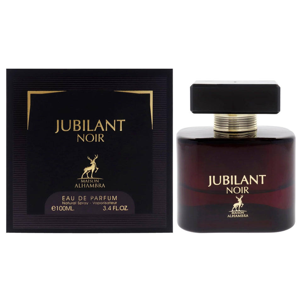 Maison Alhambra Jubilant Noir bottle with sleek design for everyday elegance