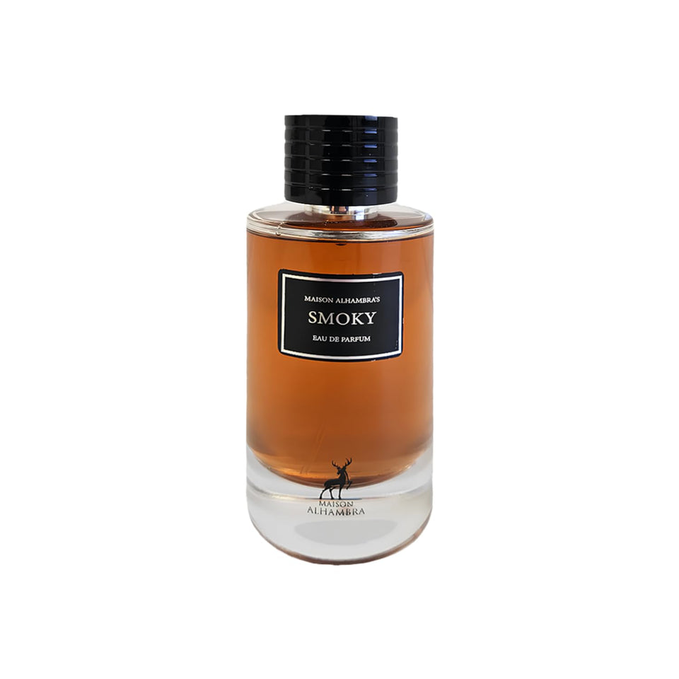 Maison Alhambra Lattafa Smoky EDP bottle—smoky aroma ideal for evenings.