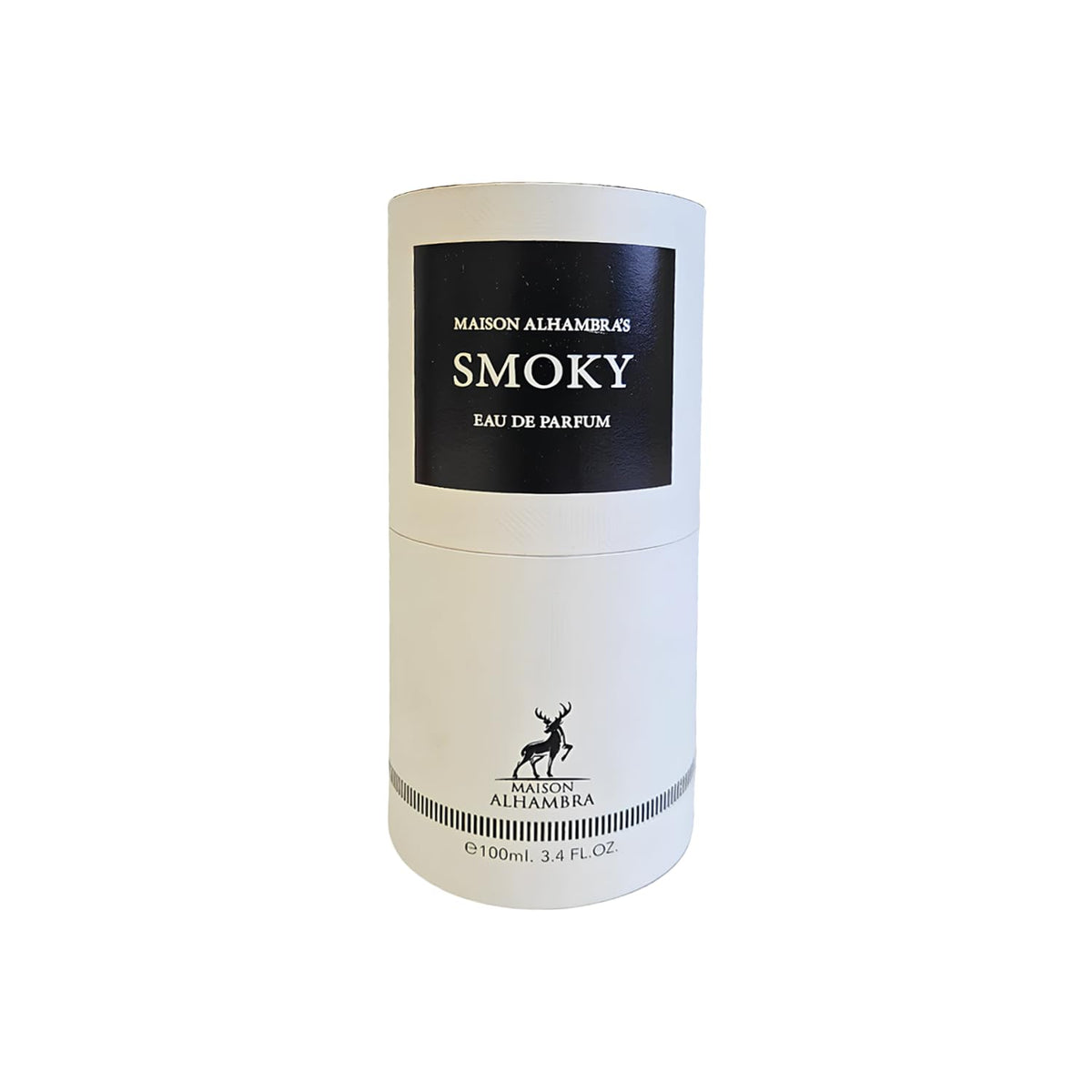 Lattafa Smoky EDP box packaging—premium unisex fragrance gift.
