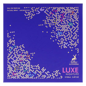 Maison Alhambra Luxe Nightlife packaging box with sleek design for gifting.