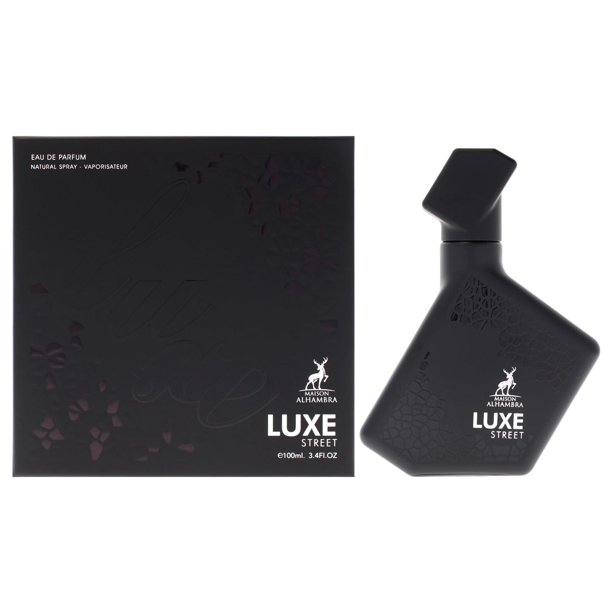 Maison Alhambra Luxe Street citrus bottle offers a fresh daytime scent for daily wear