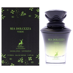 Maison Alhambra Mia Dolcezza Verde bottle front for daily fresh fragrance.