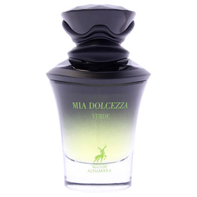 Mia Dolcezza Verde spray mist captures citrus brightness for all-day lift.