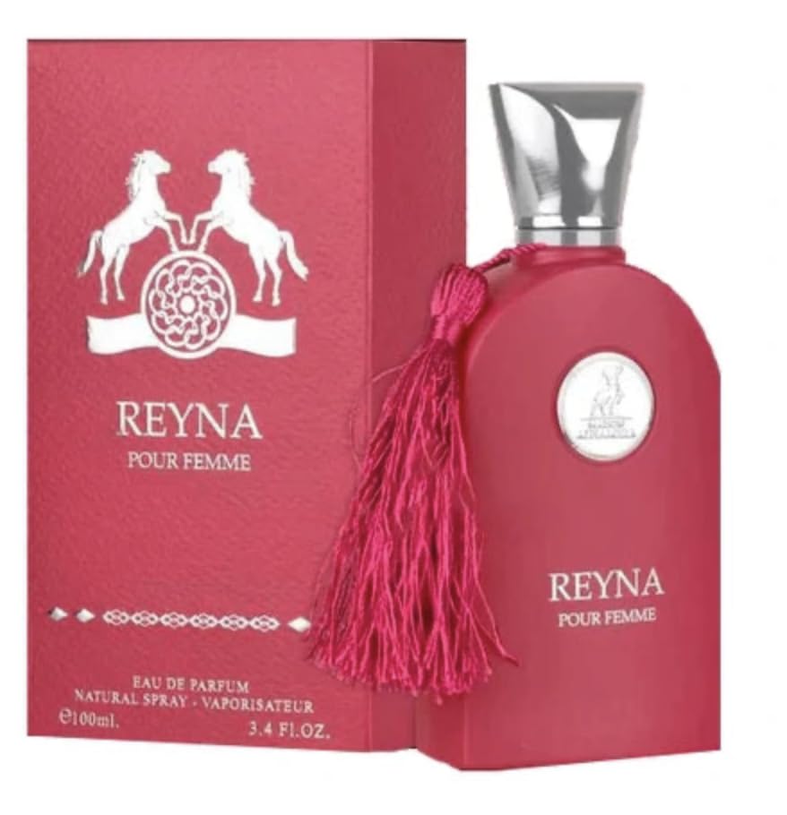Maison Alhambra Reyna bottle pour for effortless, long-lasting scent with elegant notes.