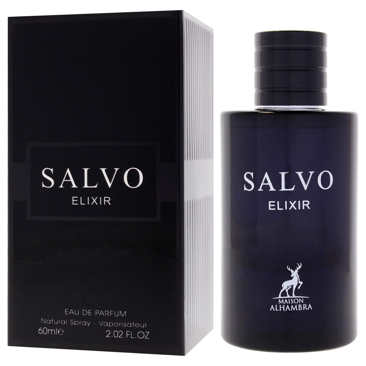 Salvo Elixir box packaging from Maison Alhambra