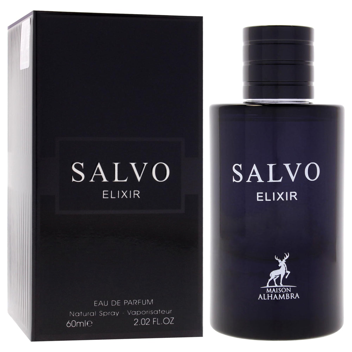 Cap detail of Maison Alhambra Salvo Elixir emphasizing premium design