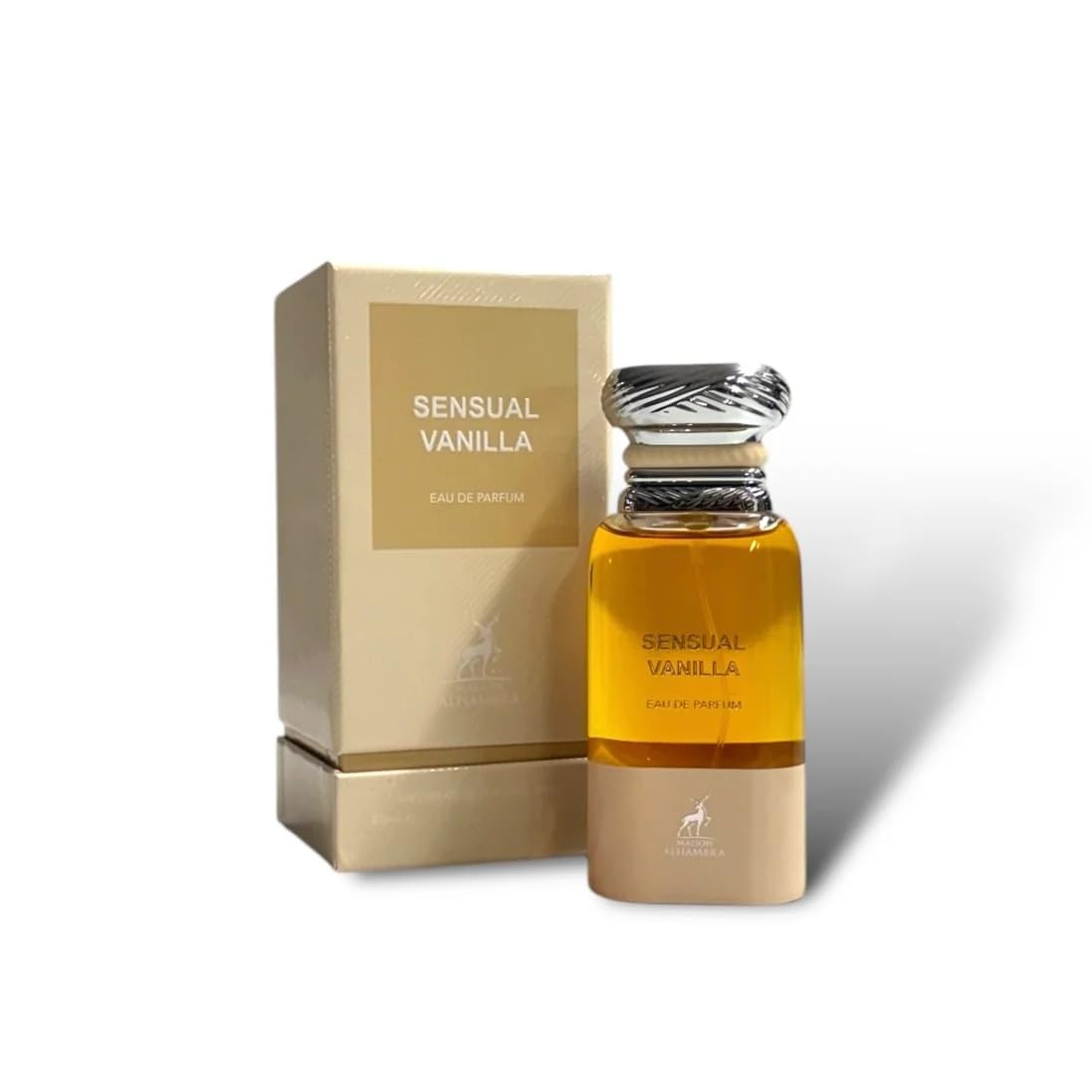 Maison Alhambra Sensual Vanilla bottle front showing premium design for a luxurious gift