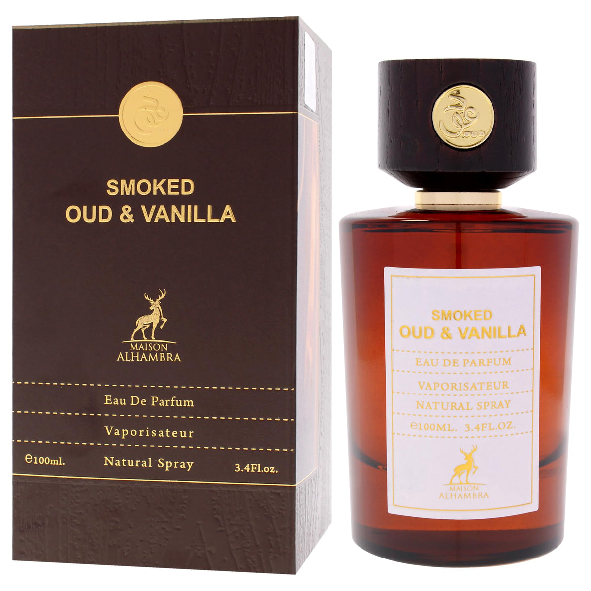 Maison Alhambra Smoked Oud Vanilla gift box showcases luxury fragrance gifting