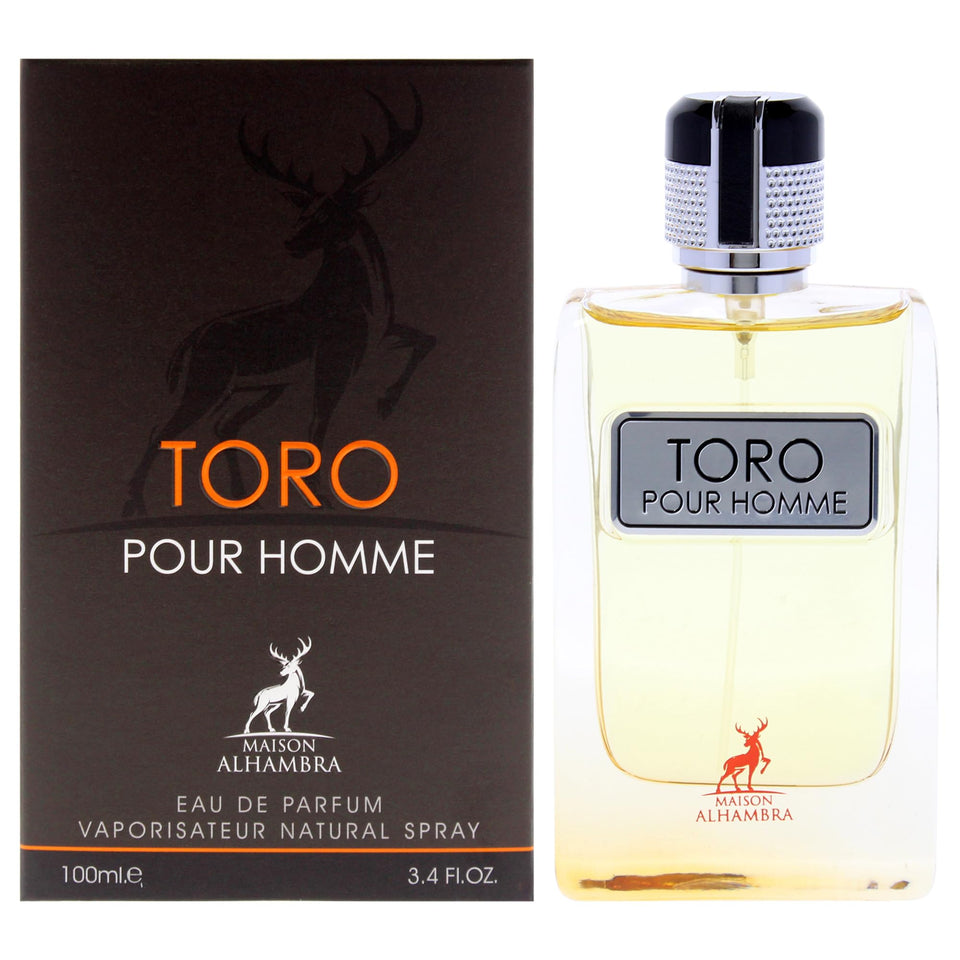 Maison Alhambra Toro bottle front view with masculine design