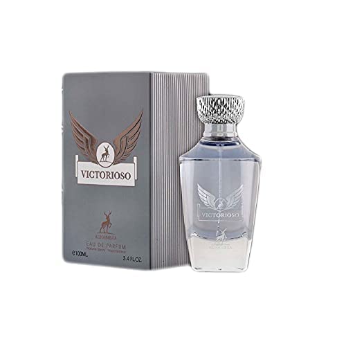Maison Alhambra Victorioso label detail emphasizes premium branding for a refined look.