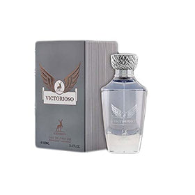 Maison Alhambra Victorioso label detail emphasizes premium branding for a refined look.