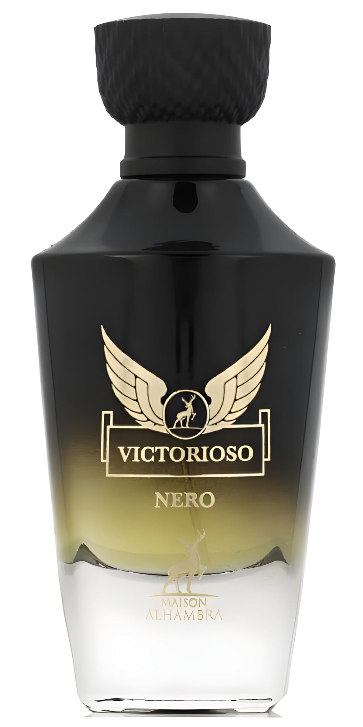 Maison Alhambra Victorioso Nero bottle front view, ideal for formal evenings