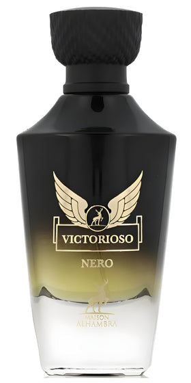 Maison Alhambra Victorioso Nero bottle front view, ideal for formal evenings