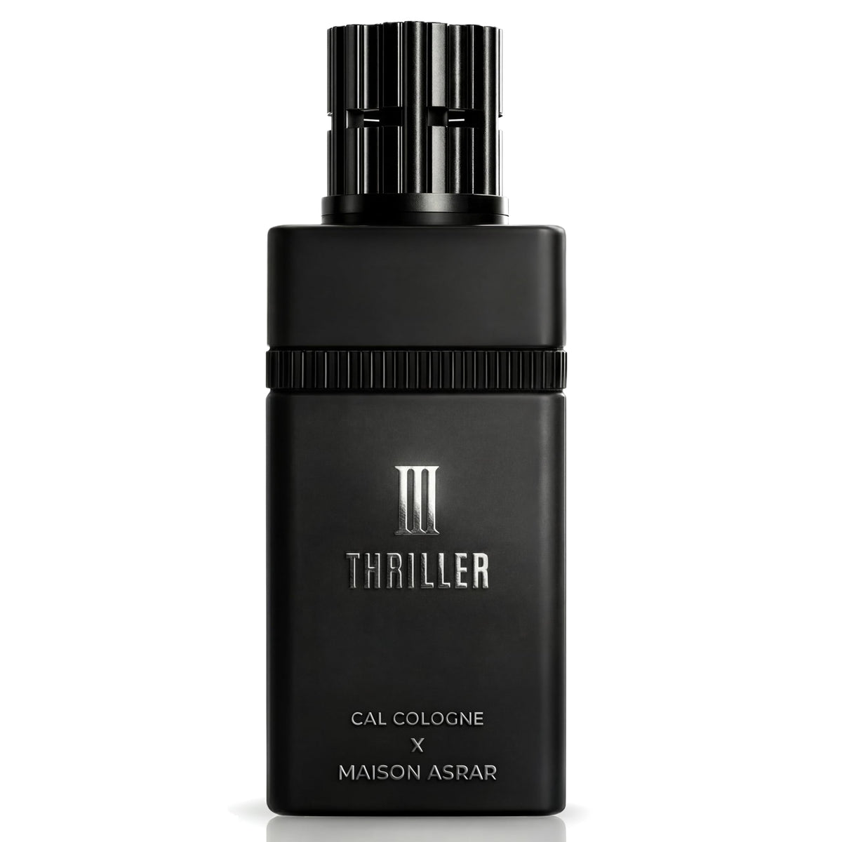 MAISON ASRAR Thriller bottle front, ideal for evening wear with an aromatic woody vibe.