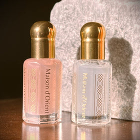 Maison d'Orient Pink Musk sandalwood and vanilla base provides lasting depth.