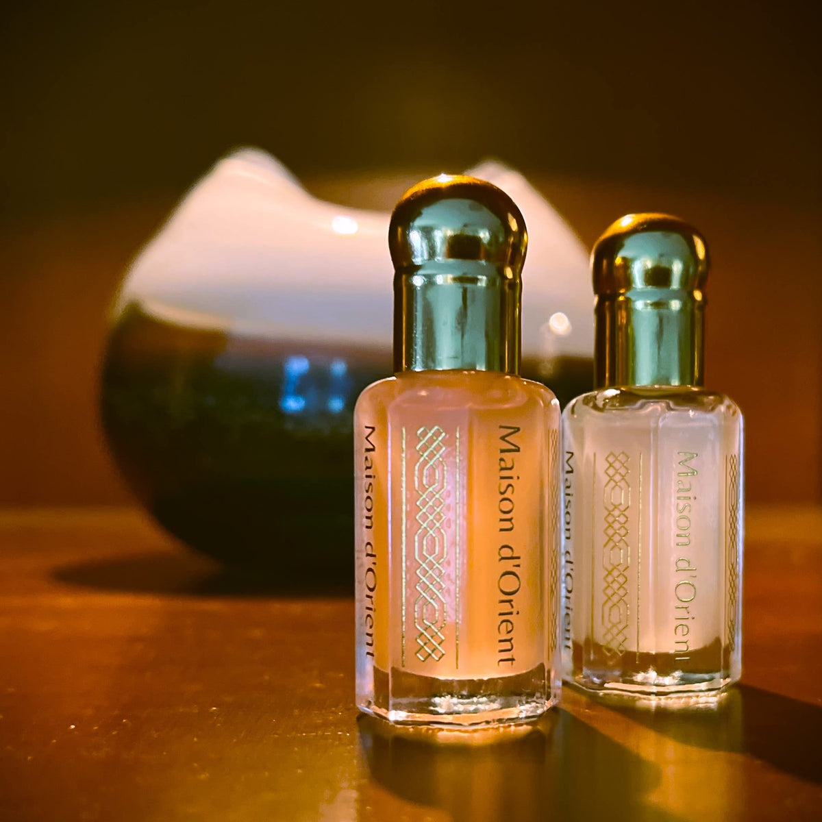 White Musk packaging highlights elegant dual fragrance presentation.