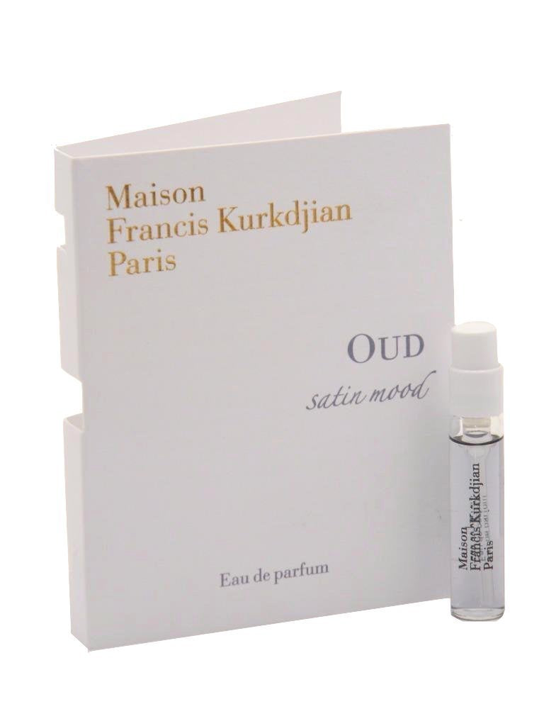 Maison Francis Kurkdjian Oud Satin Mood vial spray for on the go luxury fragrance