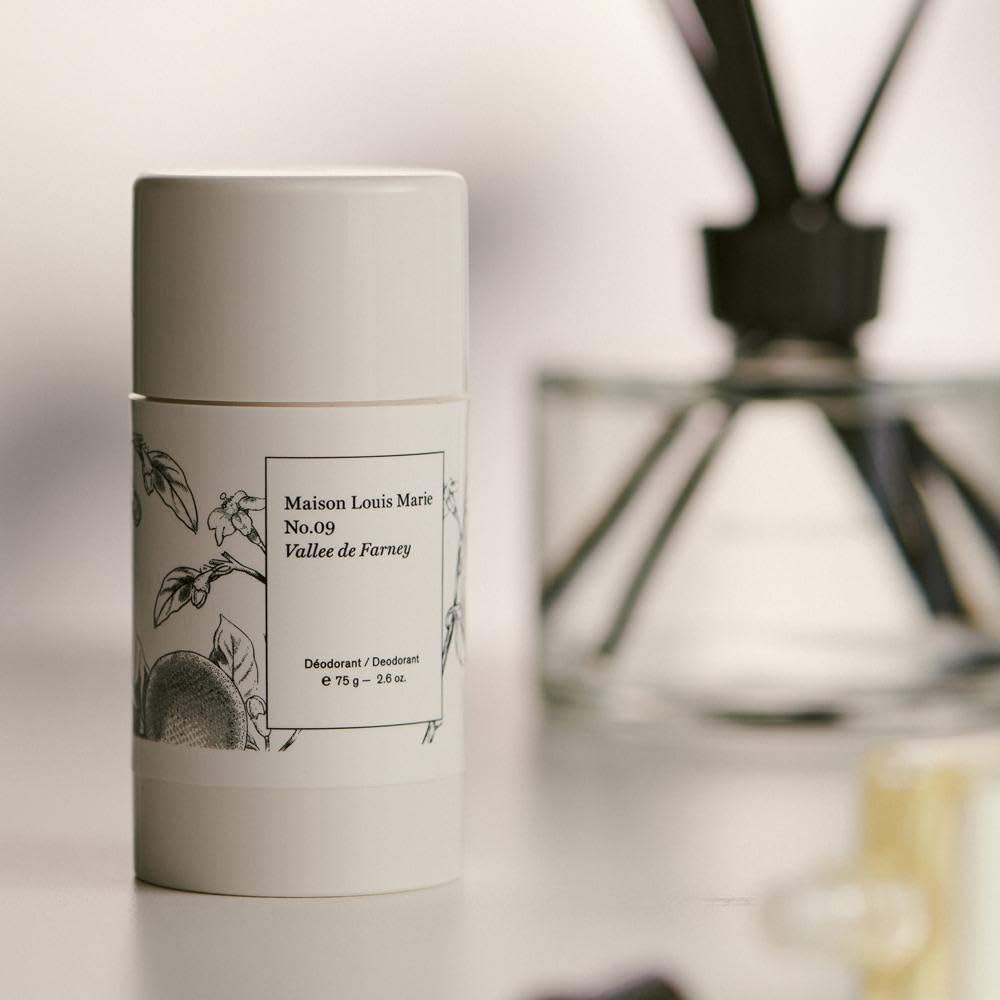 Maison Louis Marie No.09 deodorant application gesture suggests easy daily use