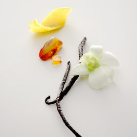 No. 15 Vanille Infinie spray nozzle releasing scent for long-lasting feel.