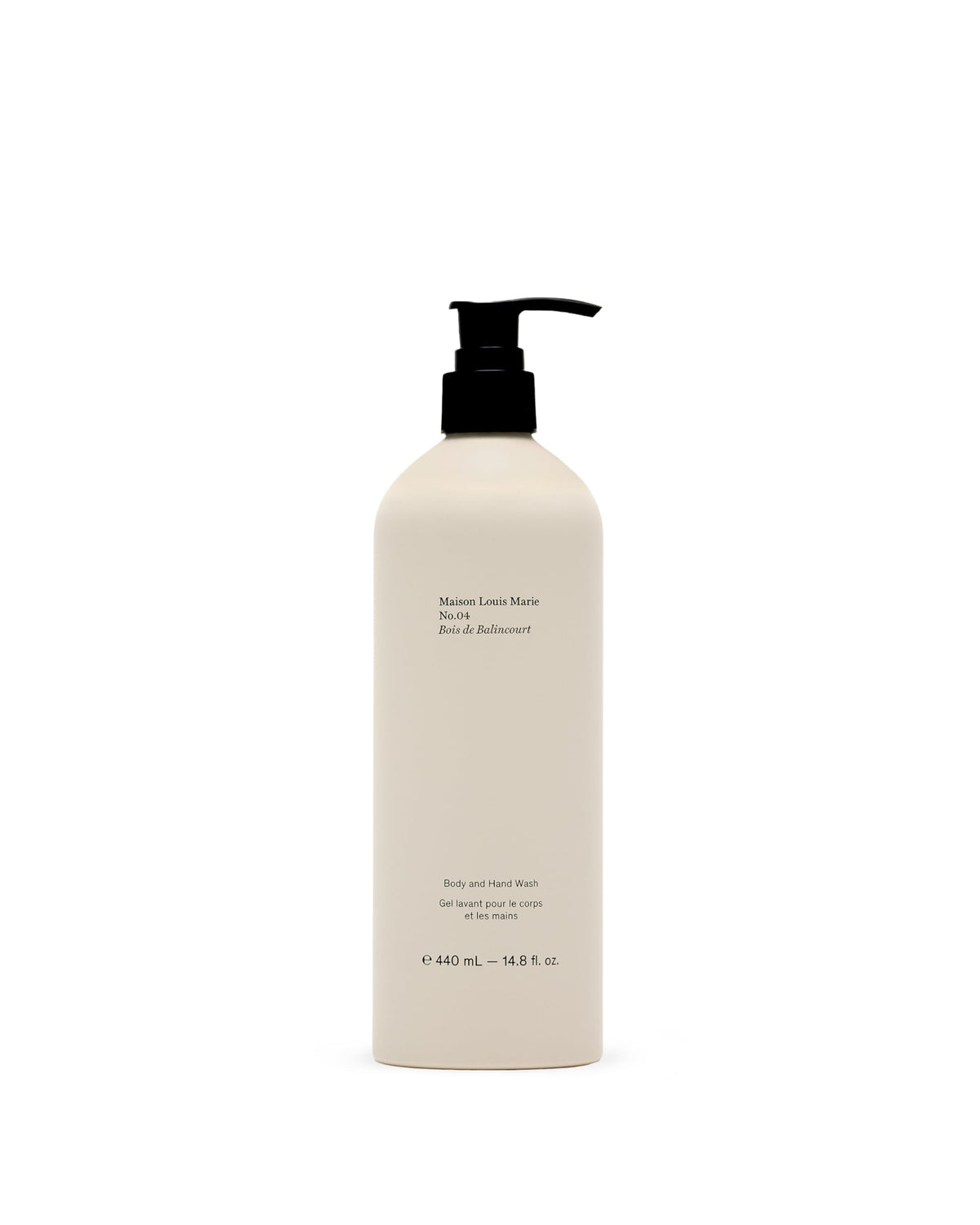 Maison Louis Marie No.04 Bois de Balincourt wash bottle with premium packaging for daily cleansing