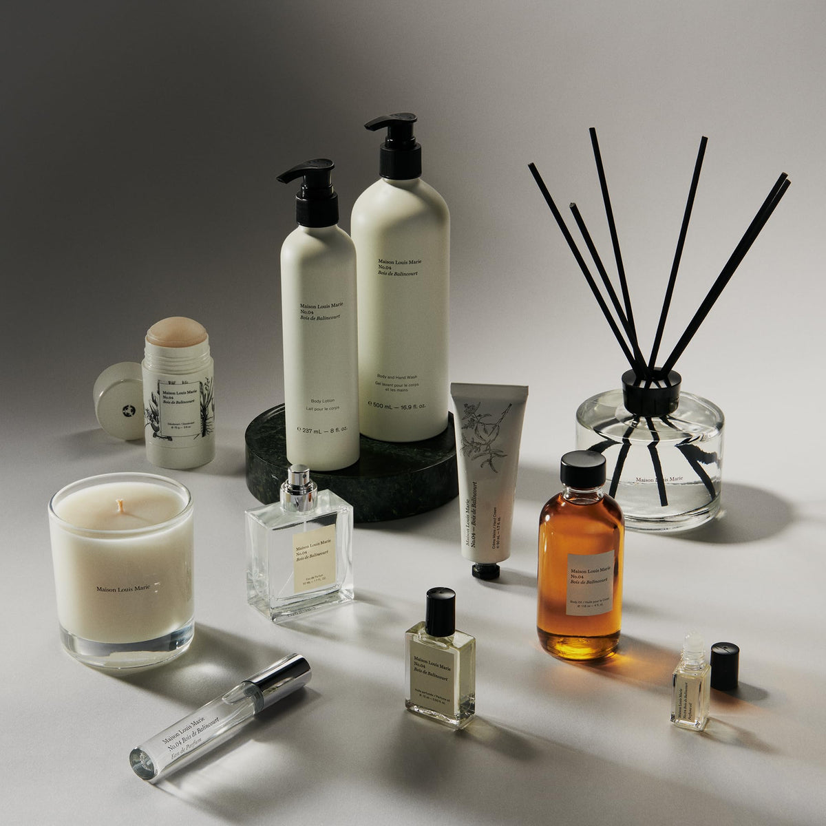 Maison Louis Marie hands applying No.04 wash for daily ritual