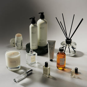 Maison Louis Marie hands applying No.04 wash for daily ritual