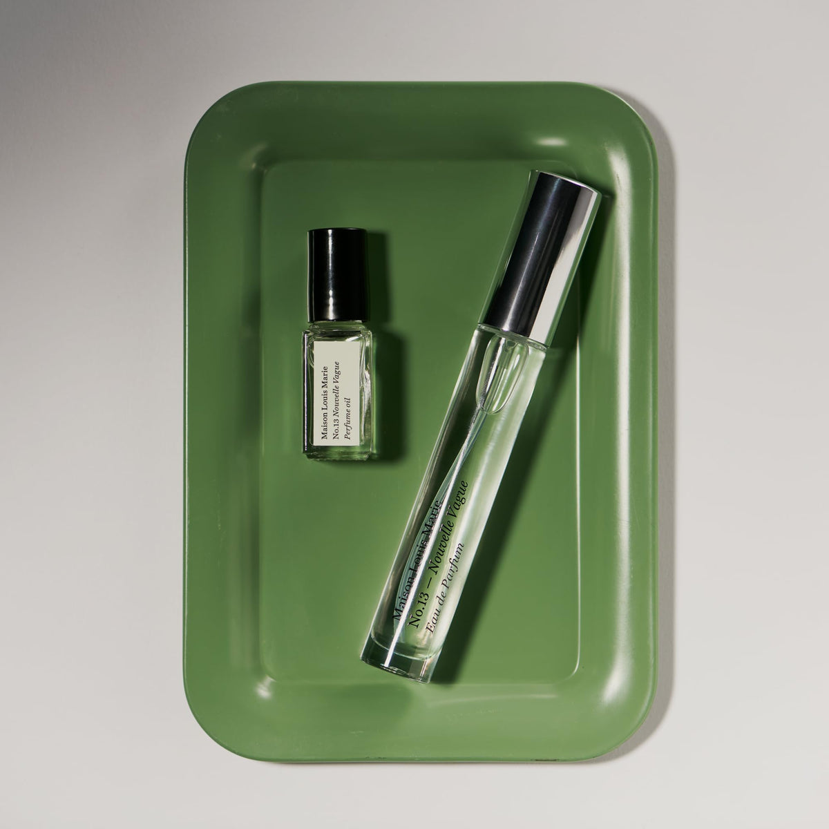 Maison Louis Marie logo on bottle cap showing premium vegan fragrance