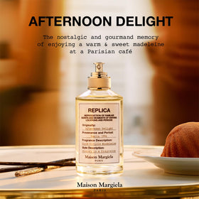 Maison Margiela Replica Afternoon Delight label emphasizing timeless elegance.