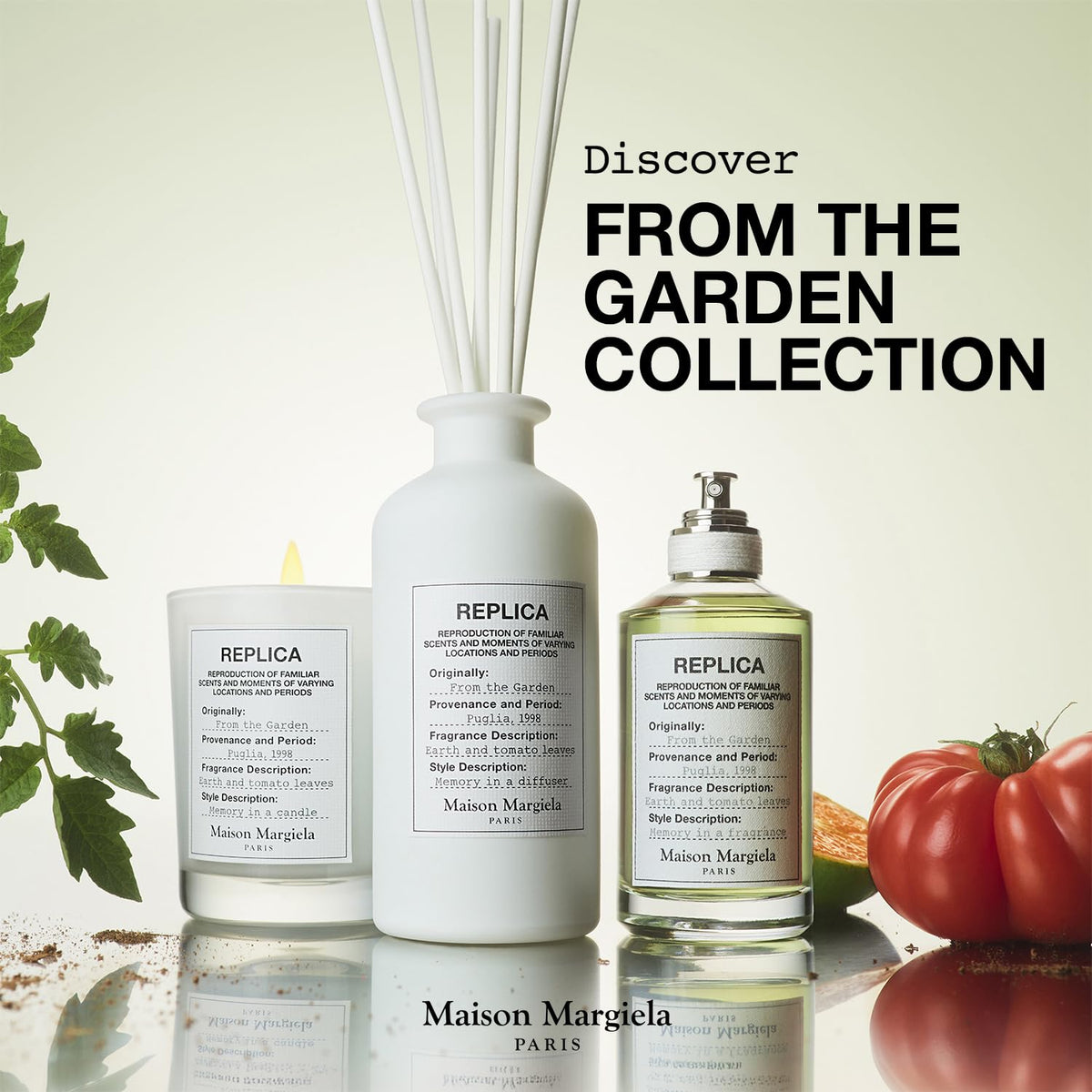 Maison Margiela Replica From the Garden sunlit memory image evokes warm garden moments.