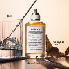 Maison Margiela Replica Jazz Club neroli and vanilla notes highlighted in the aroma journey.