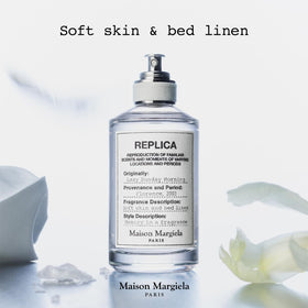 Maison Margiela Replica Lazy Sunday Morning packaging close-up, gift-ready design.